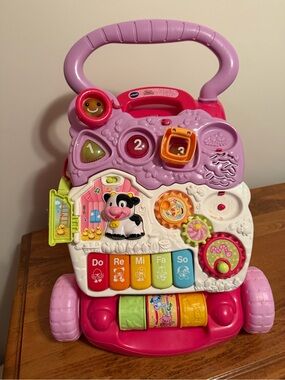 VTech Pink Musical Learning Walker with Piano Keys